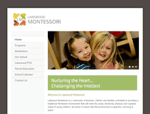 Tablet Screenshot of lakewood-montessori.com